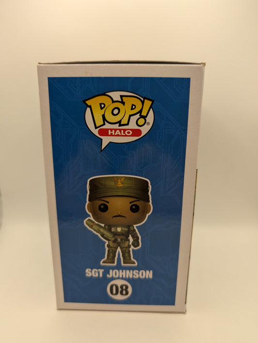 Funko POP Halo Sgt Johnson Limited Edition Chase #08 (in original box) FRENLY BRICKS - Open 7 Days