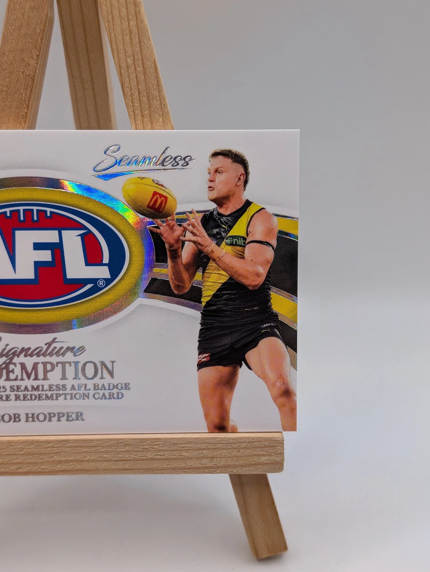 2026 AFL Select Seamless Jacob Hopper AFL Badge Signature Redemption /65 FRENLY BRICKS - Open 7 Days