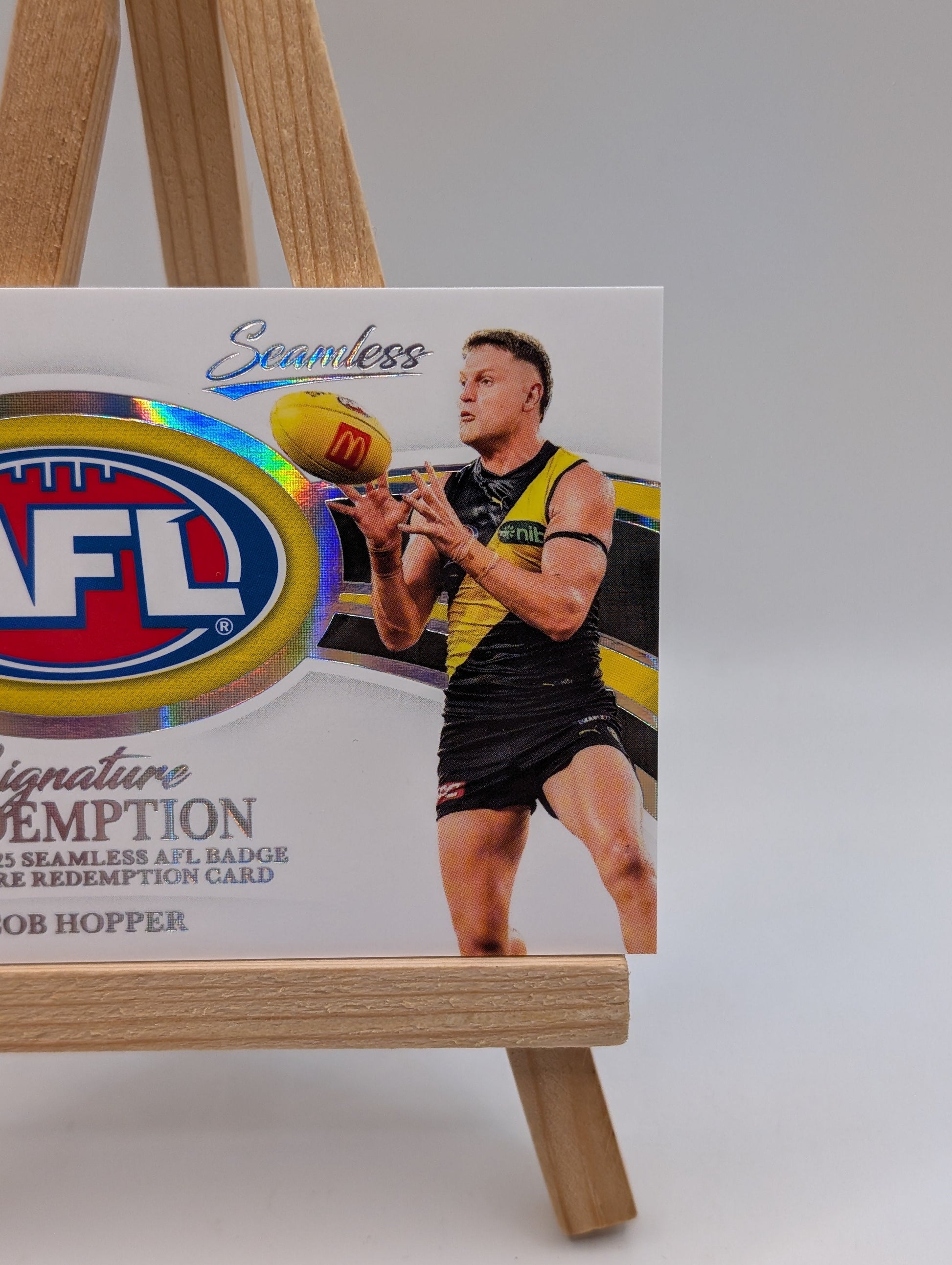 2026 AFL Select Seamless Jacob Hopper AFL Badge Signature Redemption /65 FRENLY BRICKS - Open 7 Days