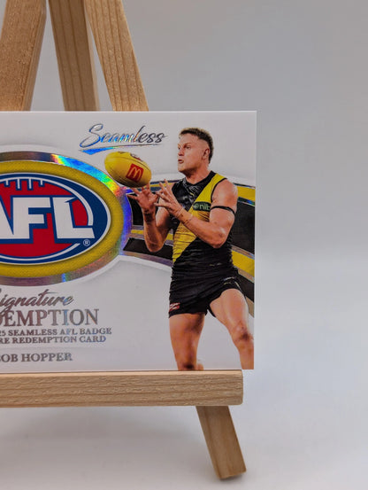 2026 AFL Select Seamless Jacob Hopper AFL Badge Signature Redemption /65 FRENLY BRICKS - Open 7 Days