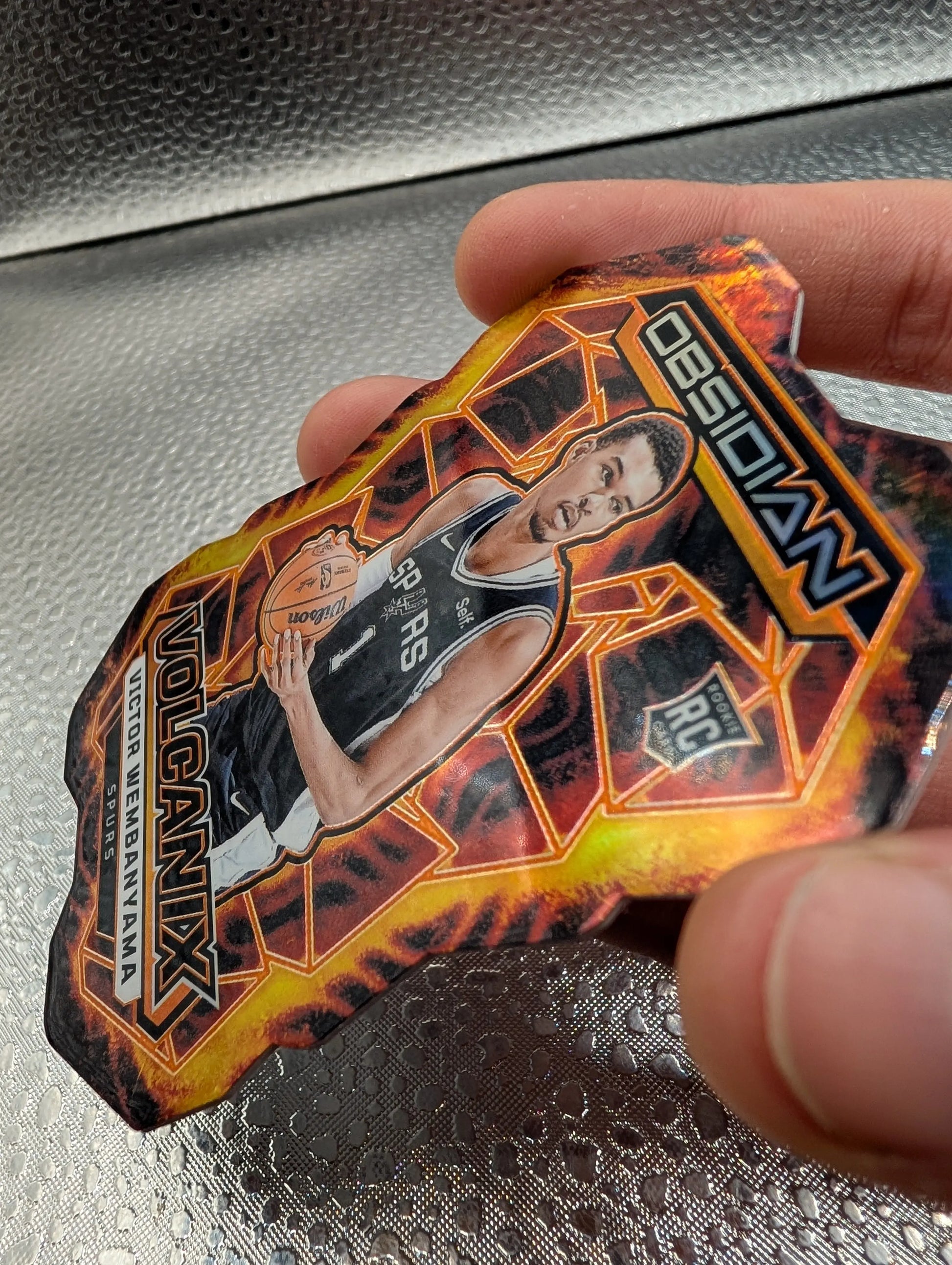 Victor Wembanyama Obsidian Volcanic Spurs RC Panini FRENLY BRICKS - Open 7 Days