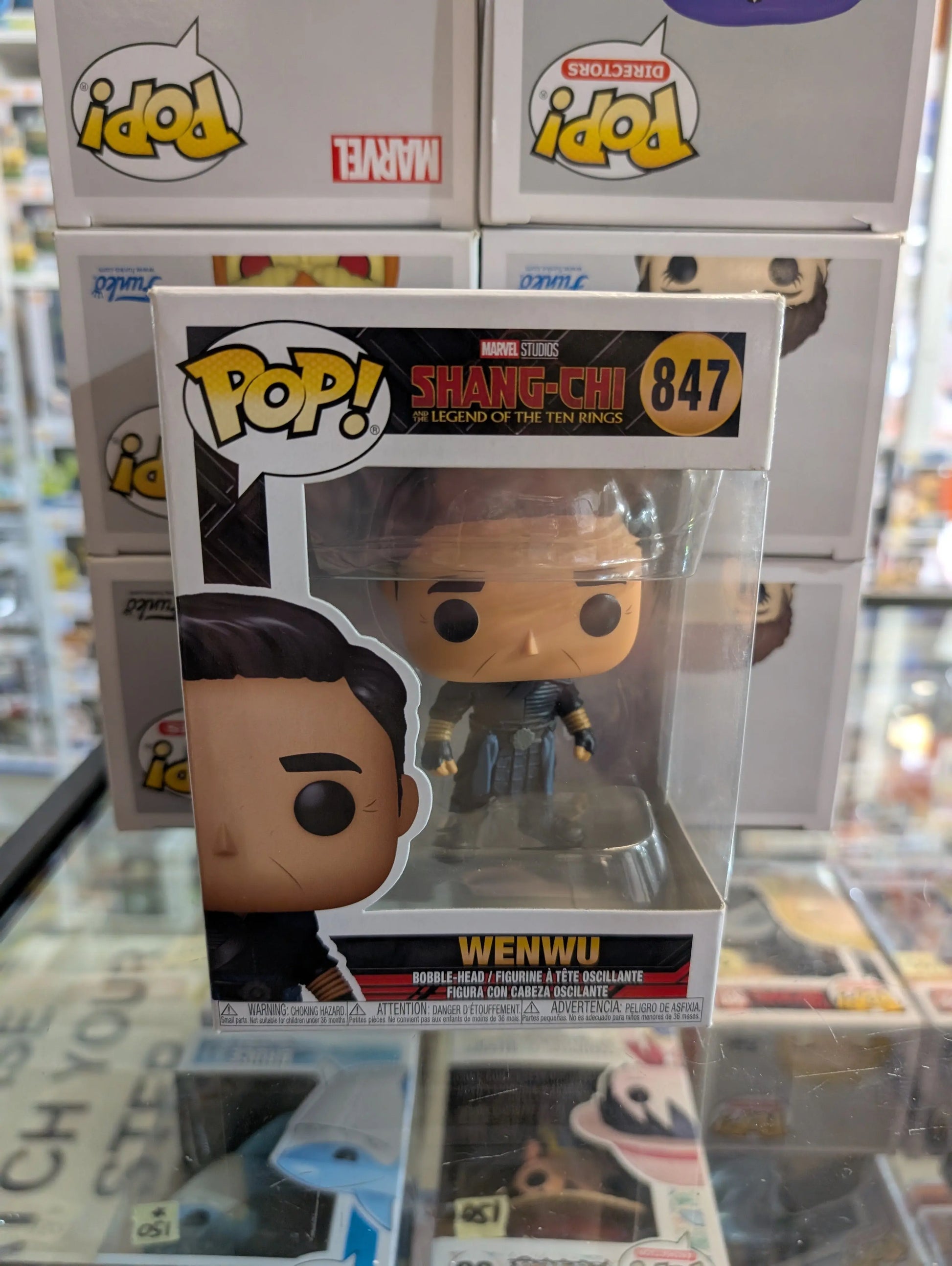 Marvel Funko Pop - Wenwu - Shang-Chi - No. 847 FRENLY BRICKS - Open 7 Days