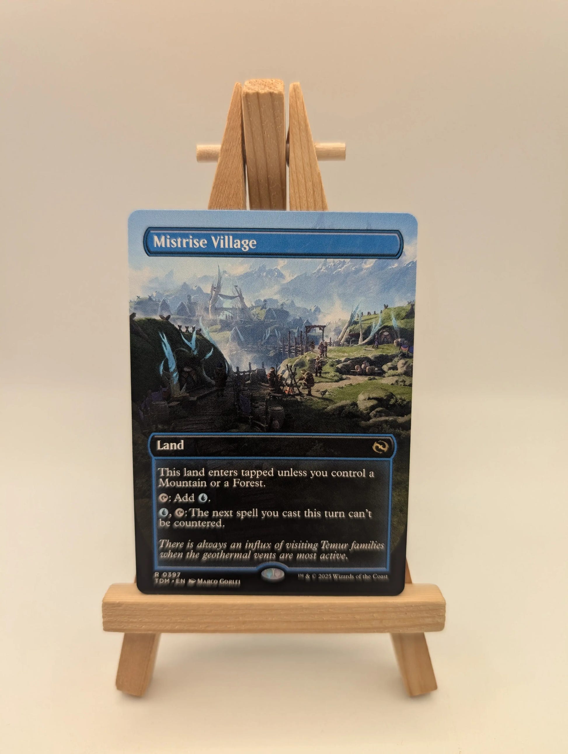 MTG - Mistrise Village - Tarkir: Dragonstorm - Borderless 0397 FRENLY BRICKS - Open 7 Days image 1