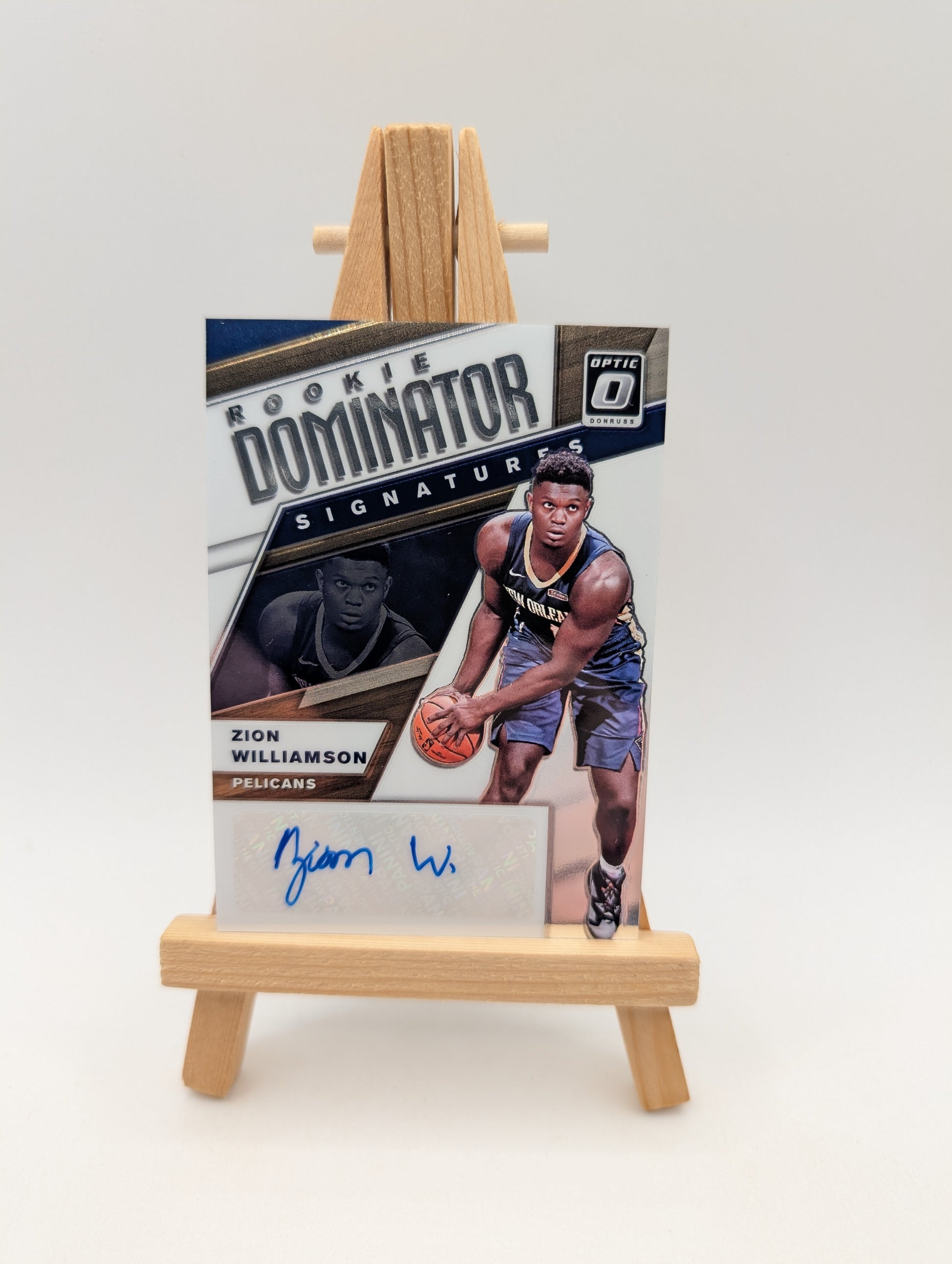 2019-20 Donruss Optic Rookie Auto Zion Williamson Dominators /49