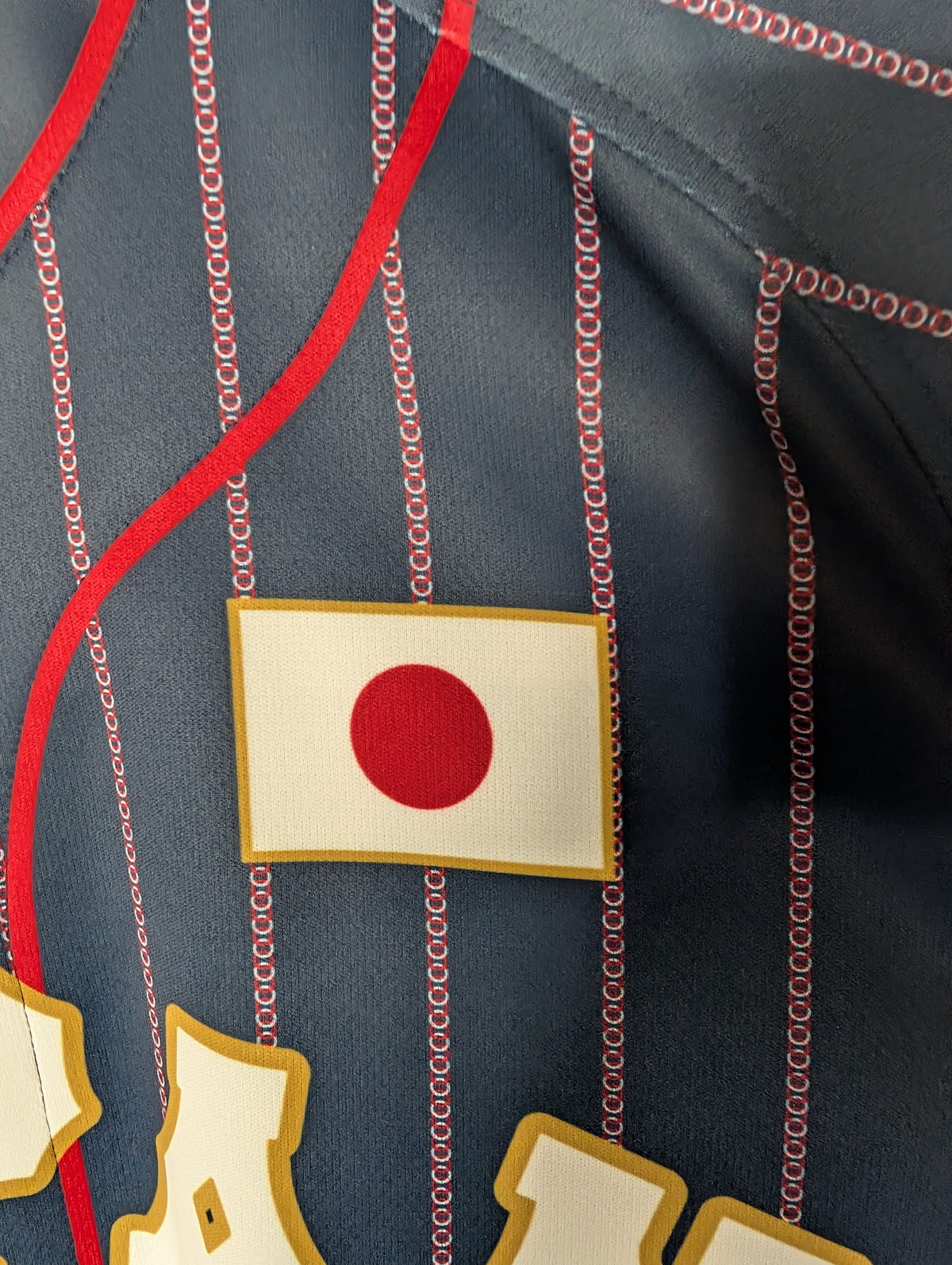 Nippon Baseball Asics Samurai Japan Away 2017-2021 Dark Navy Blue Large Jersey, photo 15 image 15