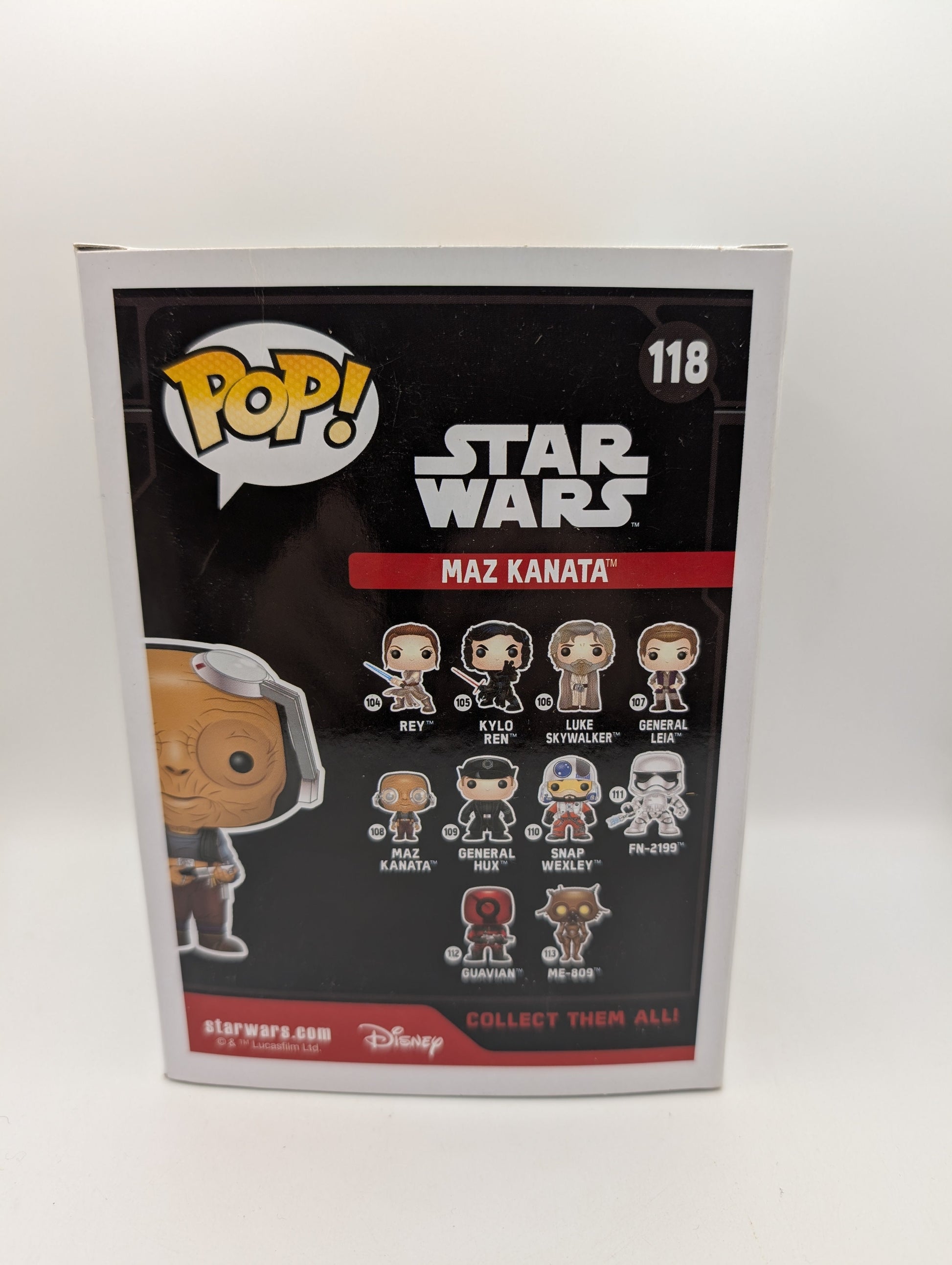 Funko Pop Vinyl Star Wars Maz Kanata #118 The Force Awakens FRENLY BRICKS - Open 7 Days