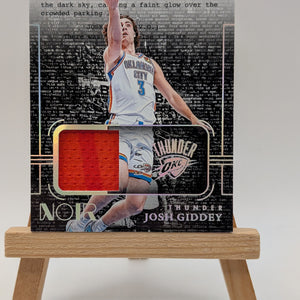 2023 Noir Screen Play Jerseys Josh Giddey Game Worn Patch /99