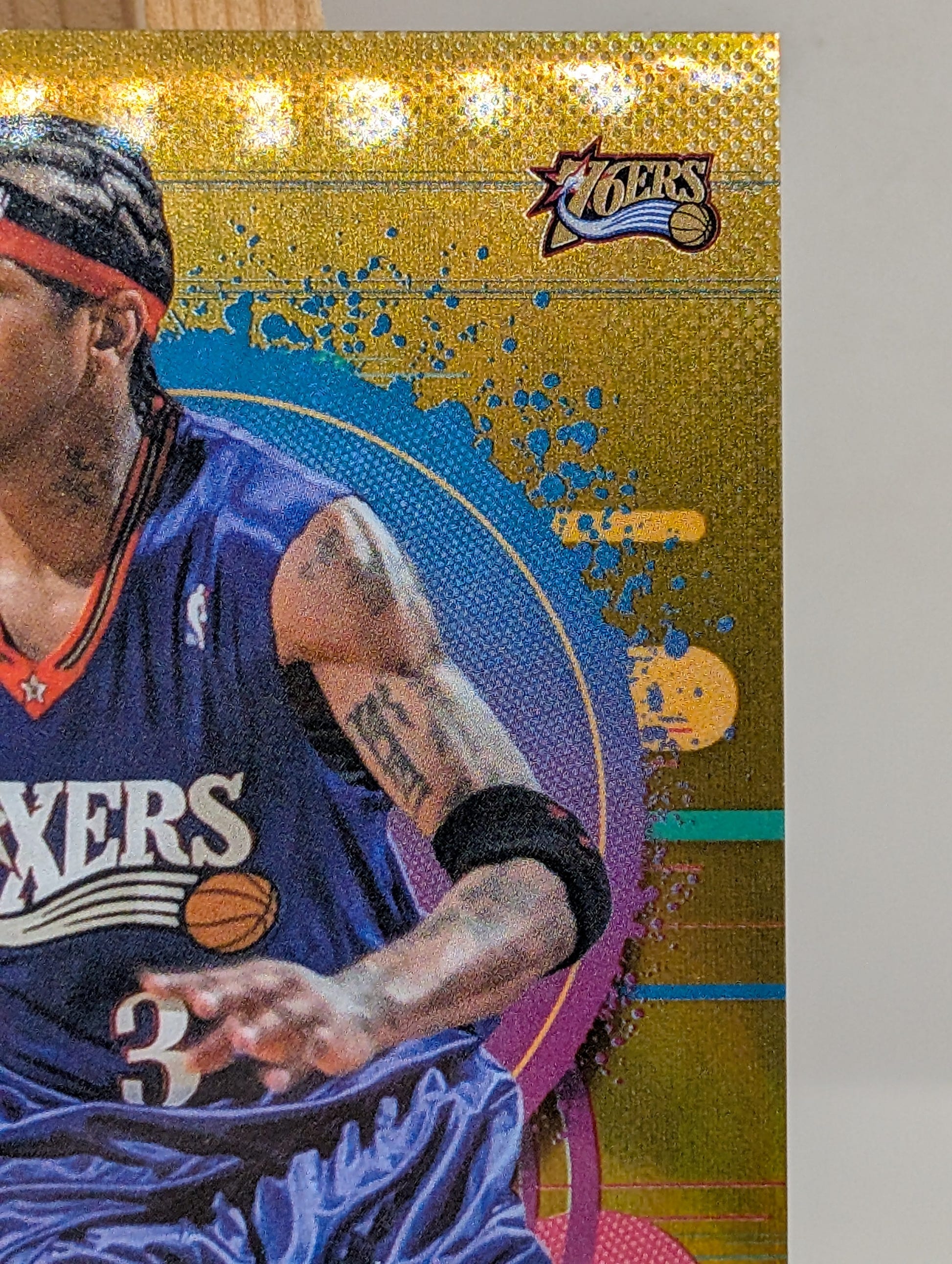 2025-26 Topps Finest Allen Iverson #191 Uncommon Gold Refractor /25 FRENLY BRICKS - Open 7 Days image 6