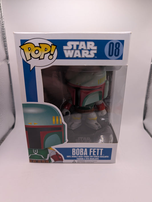 Funko Pop! Star Wars: #08 BOBA FETT *VAULTED* FRENLY BRICKS - Open 7 Days