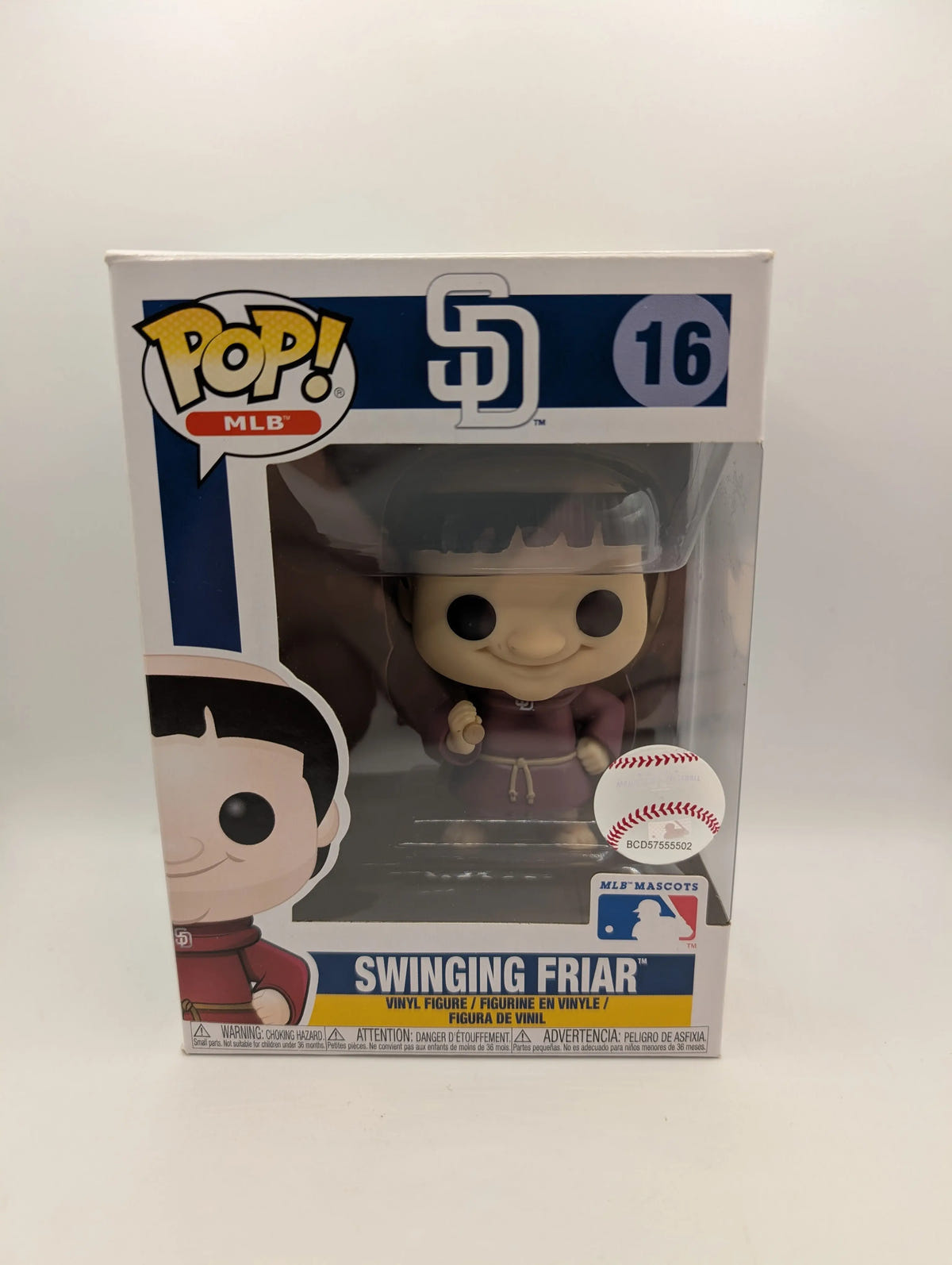 Funko POP! ! Swinging Friar 16 POP! Mlb Padres I02 image 1