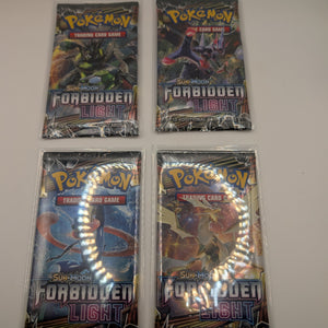 Pokemon Sun & Moon Forbidden Light Sealed Booster Pack - Art Set. 4 Packs FRENLY BRICKS - Open 7 Days