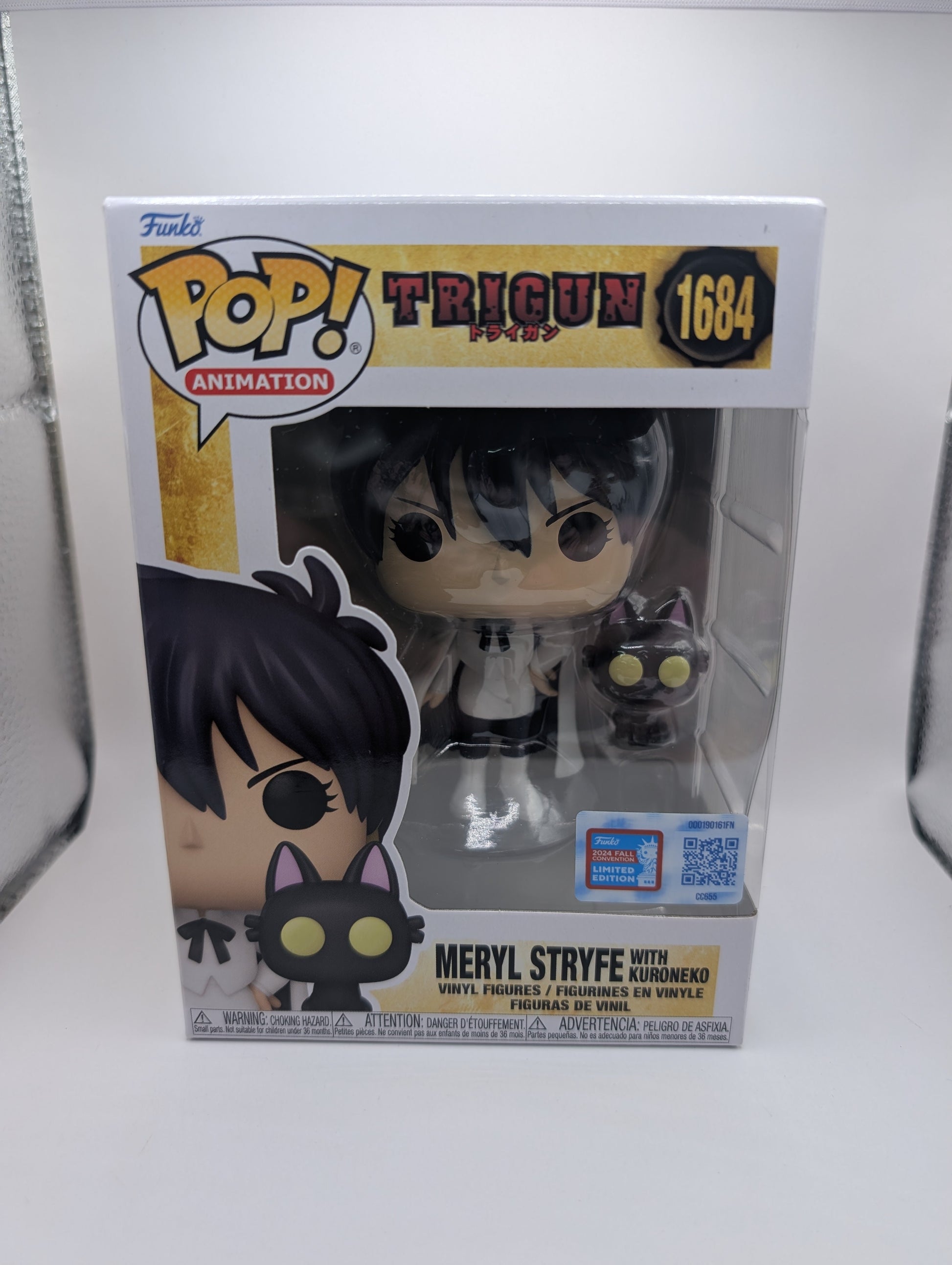 Meryl Stryfe w/ Kuroneko NYCC 2024 Exclusive Funko Pop! Vinyl Trigun #1684 FRENLY BRICKS - Open 7 Days