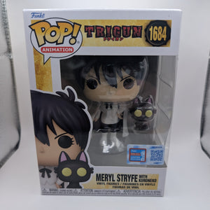 Meryl Stryfe w/ Kuroneko NYCC 2024 Exclusive Funko Pop! Vinyl Trigun #1684 FRENLY BRICKS - Open 7 Days