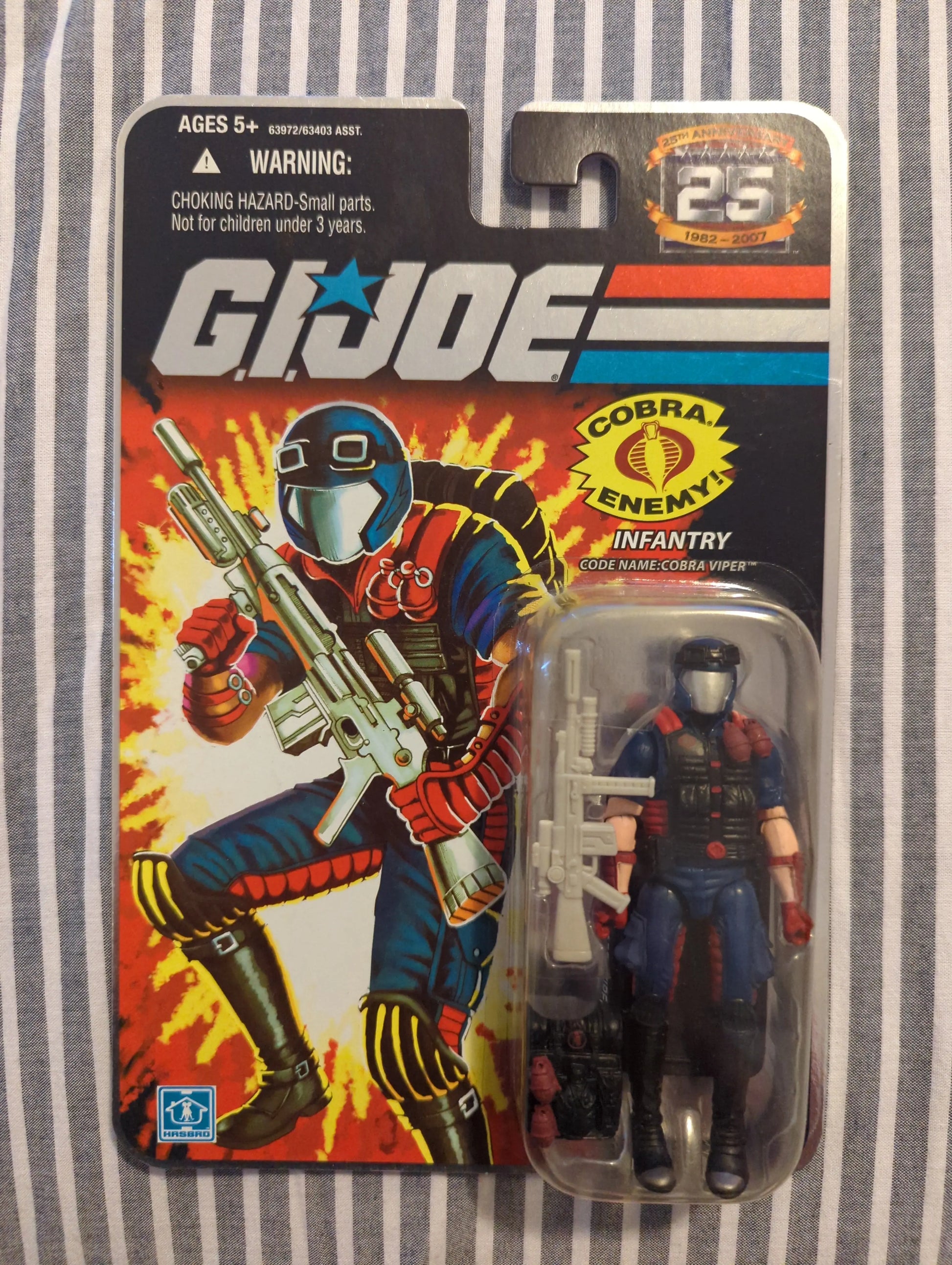 GI Joe 25th Anniversary Infantry Cobra Viper Foil Hasbro 2008 New FRENLY BRICKS - Open 7 Days