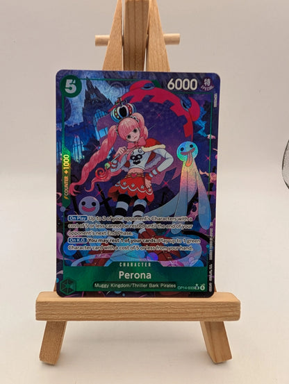 Perona Alt Art OP14-033 SR The Azure Sea's Seven ONE PIECE TCG English FRENLY BRICKS - Open 7 Days