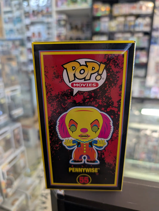 It (1990) - Pennywise Black Light US Exclusive Pop! Vinyl 55 FRENLY BRICKS - Open 7 Days