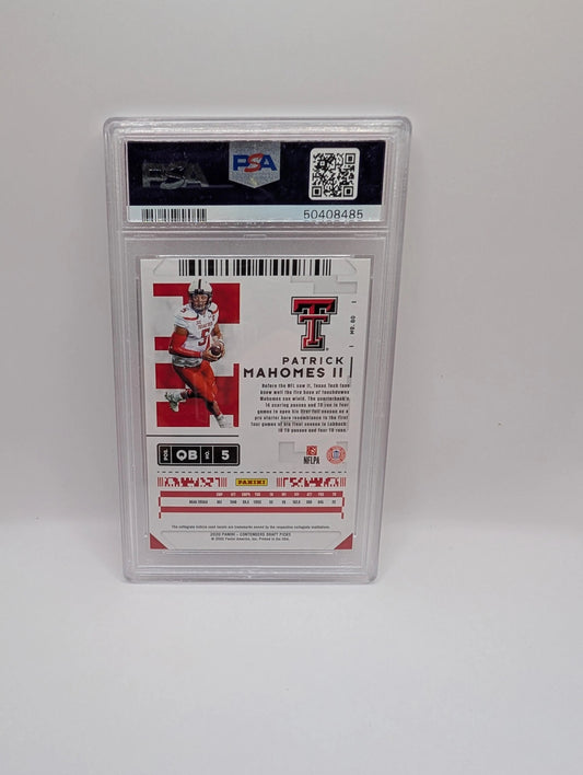 2020 PANINI CONTENDERS DRAFT PICKS #80 PATRICK MAHOMES II PSA 8 FRENLY BRICKS - Open 7 Days