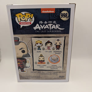 Funko Animation Nickelodeon Avatar ADMIRAL ZHAO #998 FRENLY BRICKS - Open 7 Days