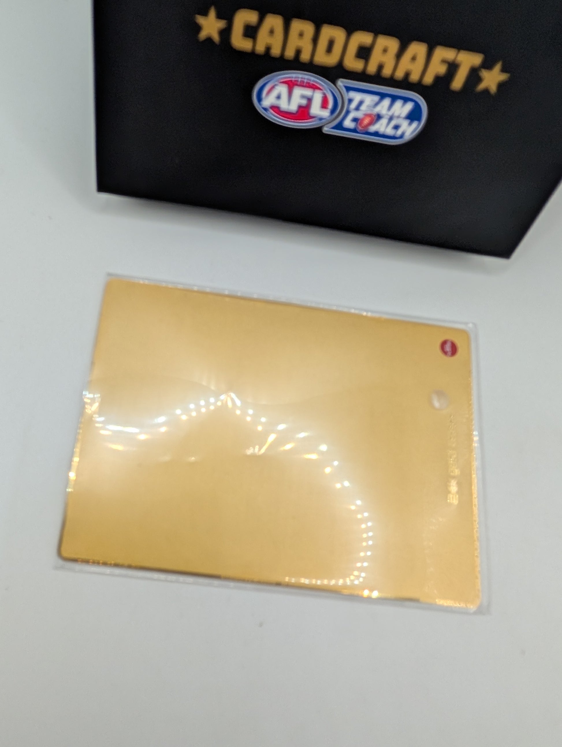 Cardcraft 24k Gold Card Craft 2025 Teamcoach AFL Footy Card Tom Lynch