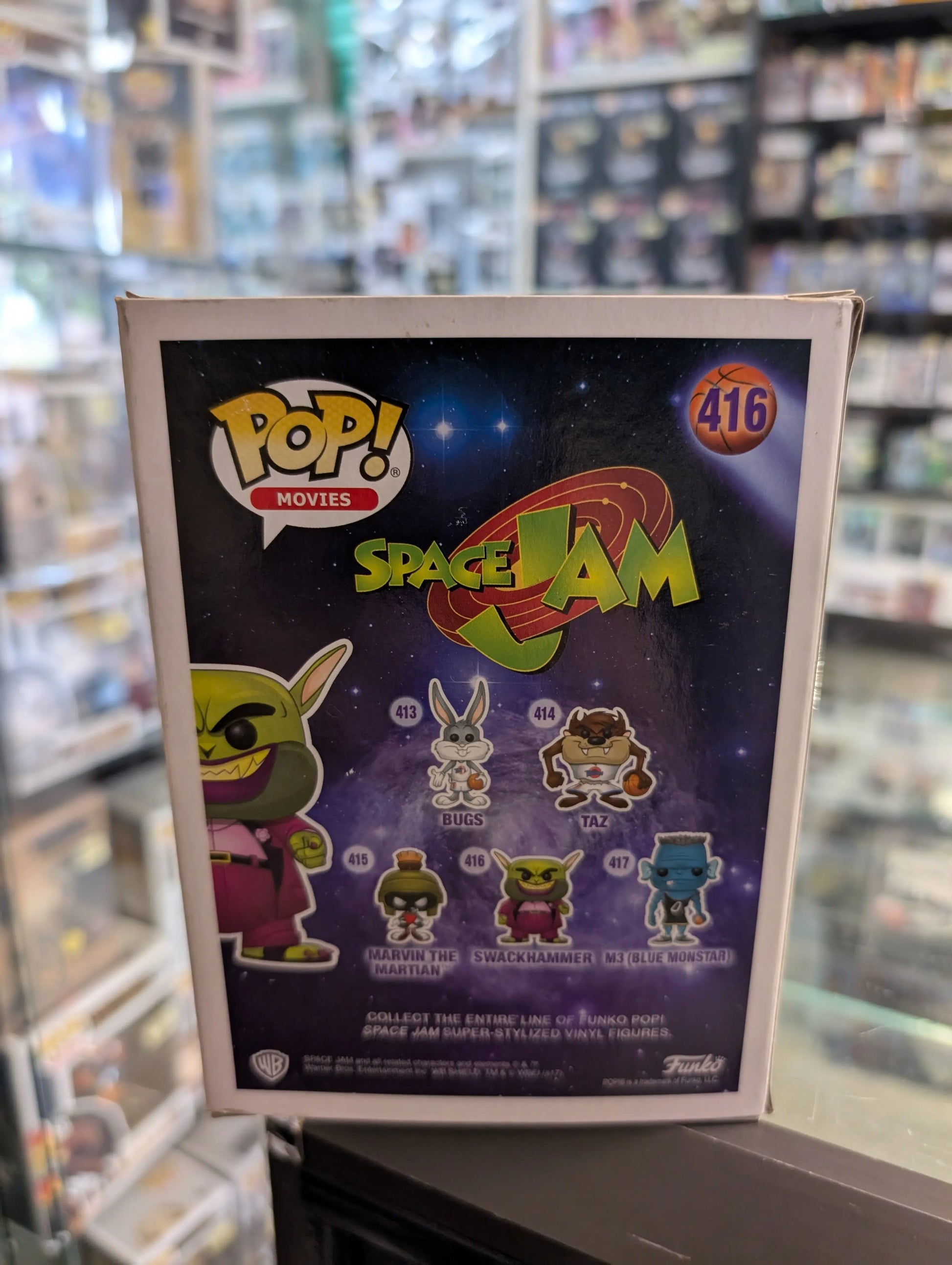 Swackhammer 416 ~ Space Jam ~ Funko Pop Vinyl ~ Movies #3 FRENLY BRICKS - Open 7 Days