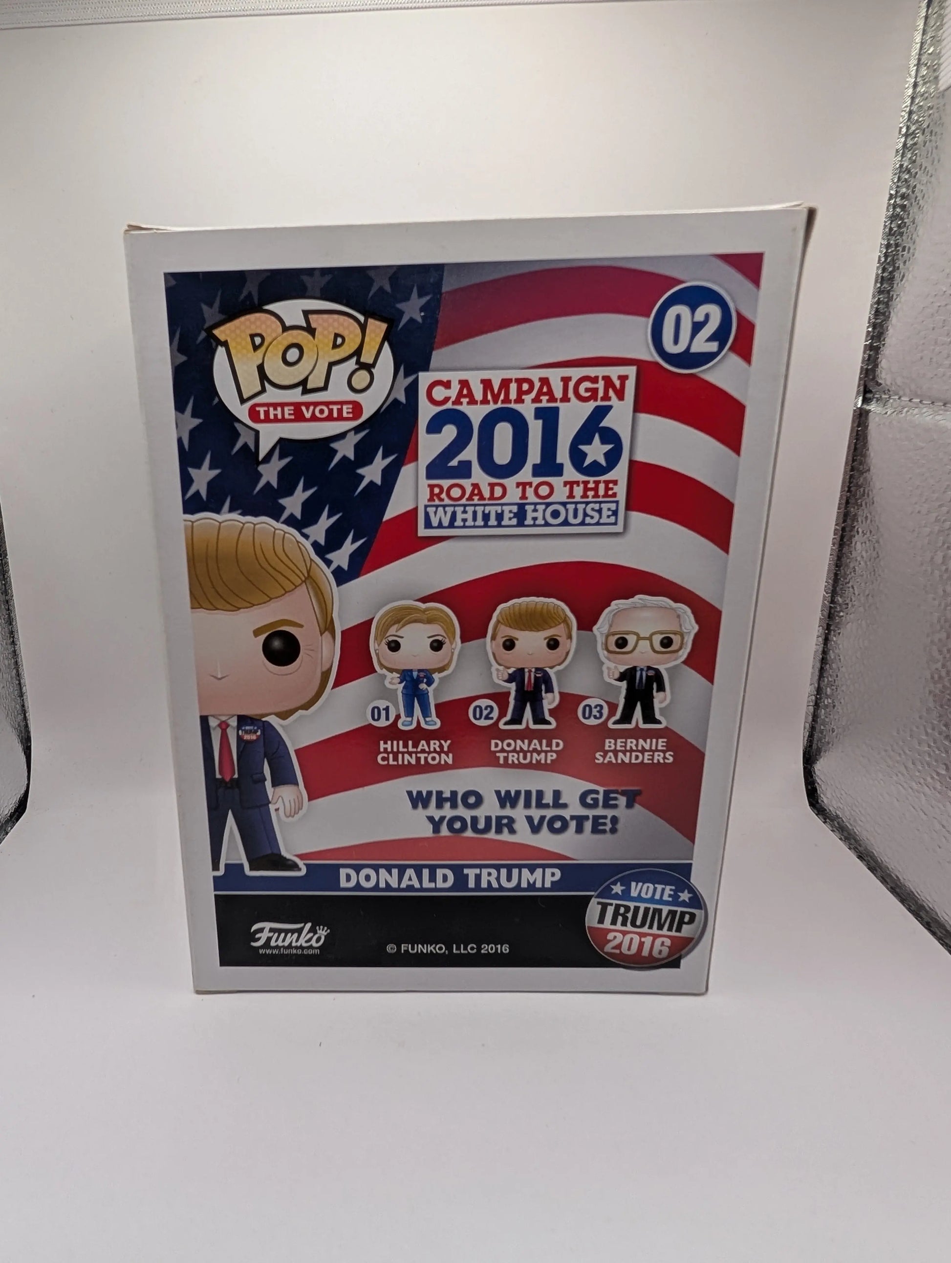 2016 Funko Pop The Vote #02 Donald Trump Campaign To The Whitehouse FRENLY BRICKS - Open 7 Days