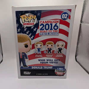 2016 Funko Pop The Vote #02 Donald Trump Campaign To The Whitehouse FRENLY BRICKS - Open 7 Days