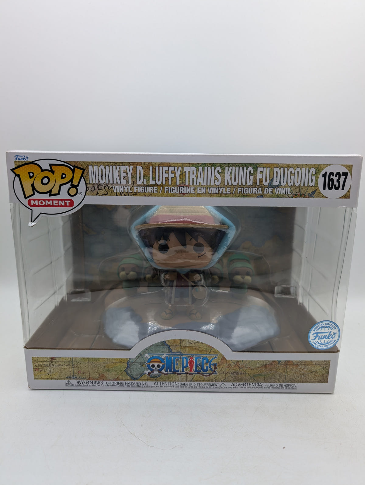 Funko Pop! Vinyl ONE PIECE Monkey D. Luffy Trains Kung Fu Dugong #1637 image 1