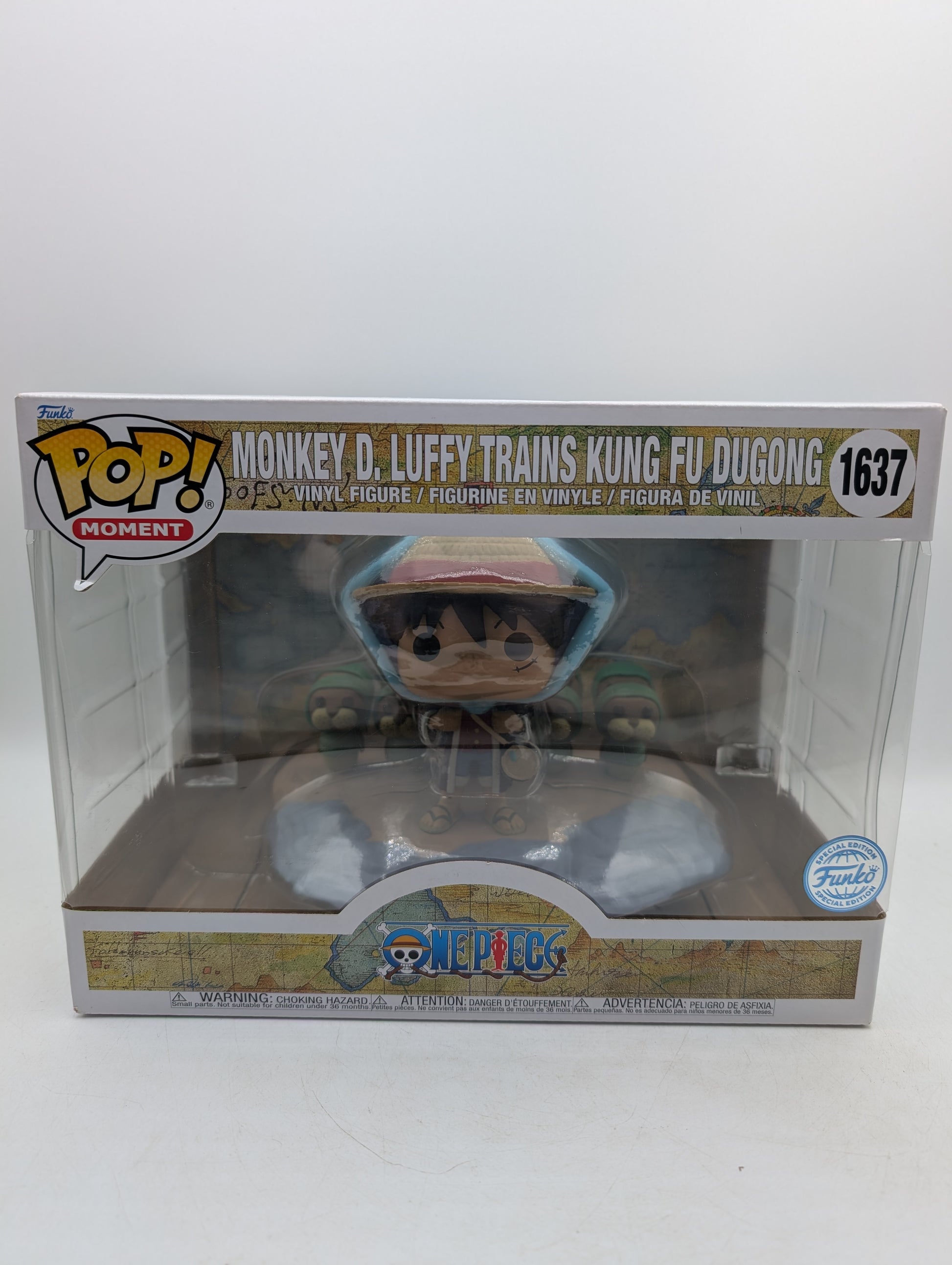 Funko Pop! Vinyl ONE PIECE Monkey D. Luffy Trains Kung Fu Dugong #1637 image 1