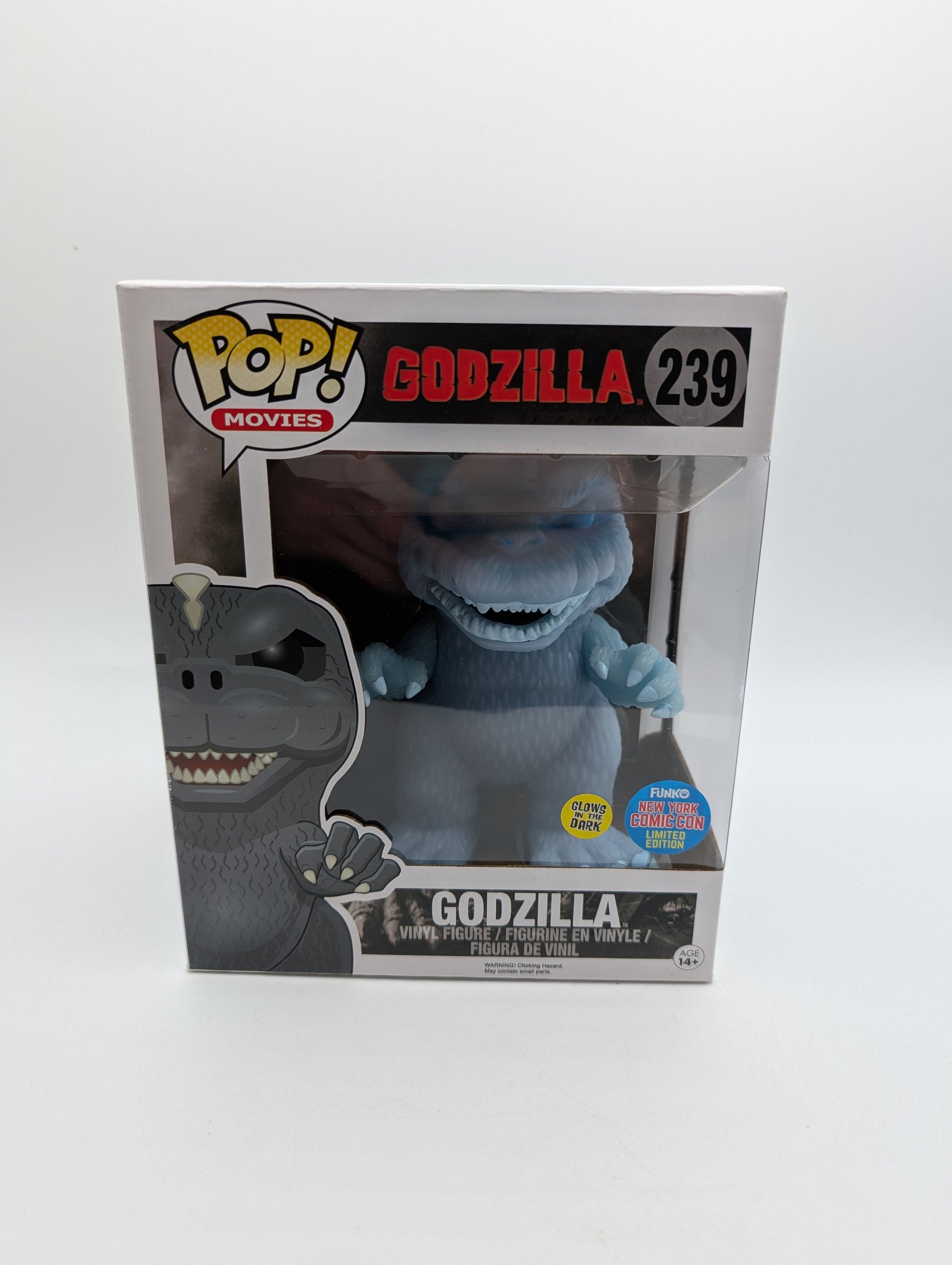 Godzilla Pop Vinyl NYCC #239 Glow In The Dark Super Rare FRENLY BRICKS - Open 7 Days