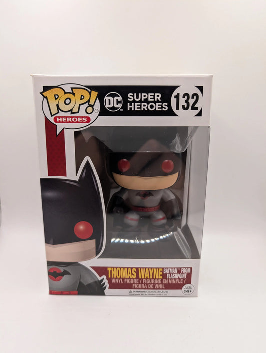Funko Pop! DC Super Heroes: #132 THOMAS WAYNE (Batman From Flashpoint) *VAULTED* FRENLY BRICKS - Open 7 Days