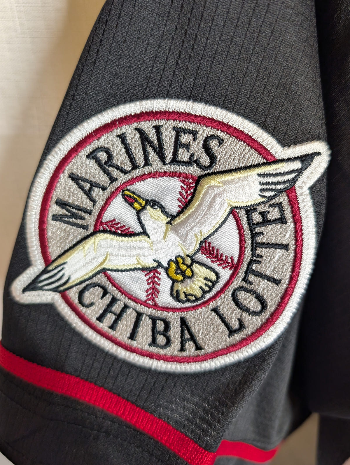 Nippon Baseball Chiba Lotte Marines Away Black/Red 2014-2016 XL Jersey, photo 11 image 11