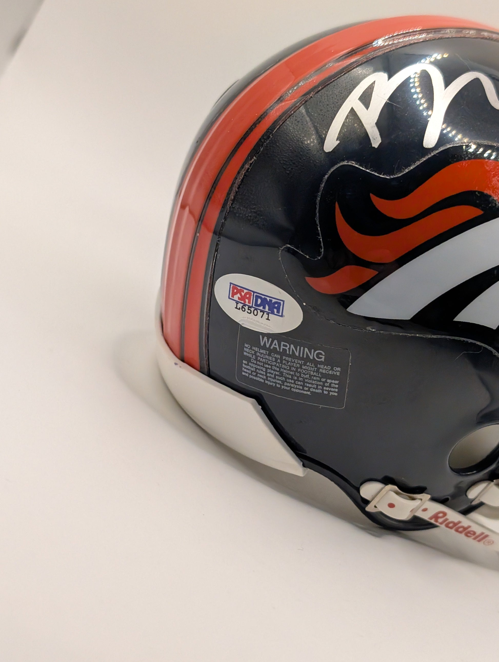 BRANDON LLOYD SIGNED AUTOGRAPHED MINI HELMET COA DENVER BRONCOS RAMS FRENLY BRICKS - Open 7 Days