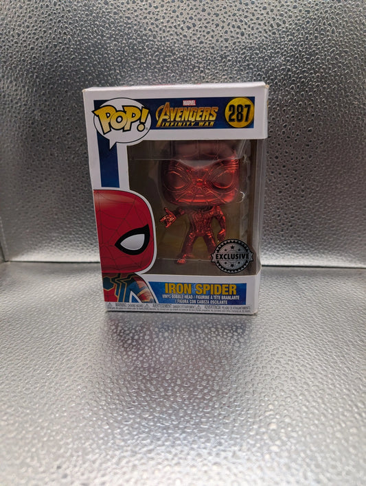 FUNKO Pop Vinyl Iron Spider Marvel #287 FRENLY BRICKS - Open 7 Days