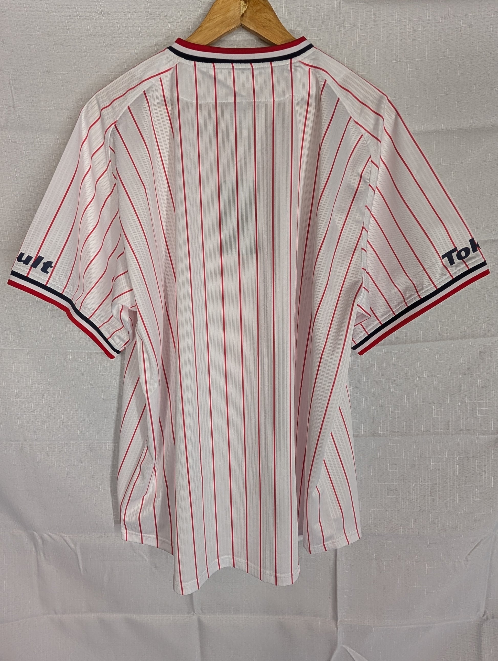 Nippon Baseball Tokyo Yakult Swallows 2016-2019 Home White/Red Blank XL Jersey