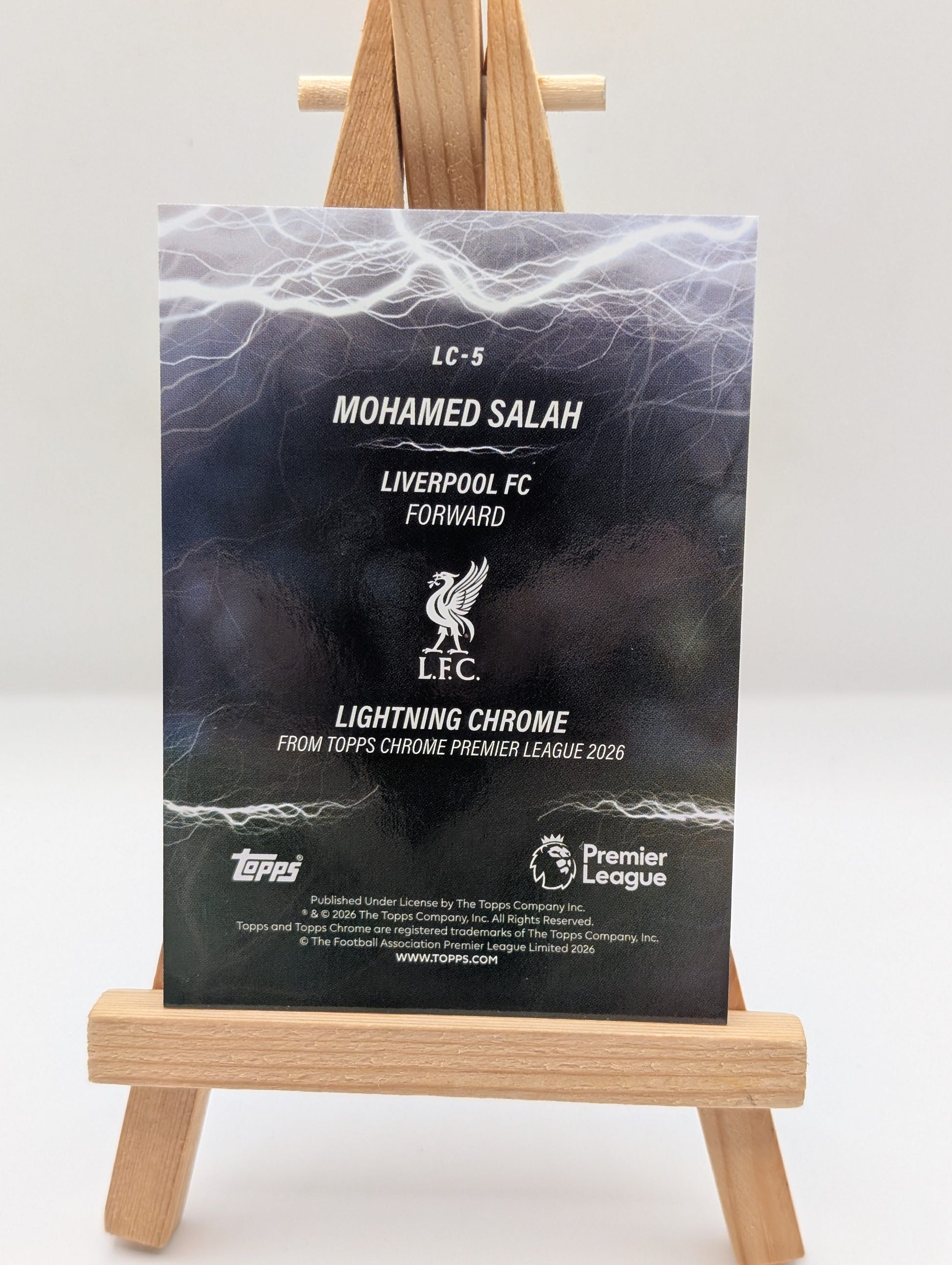 Mohamed Salah 2025-26 Topps Chrome Premier League Lightning Chrome #LC-5 /25 FRENLY BRICKS - Open 7 Days image 7