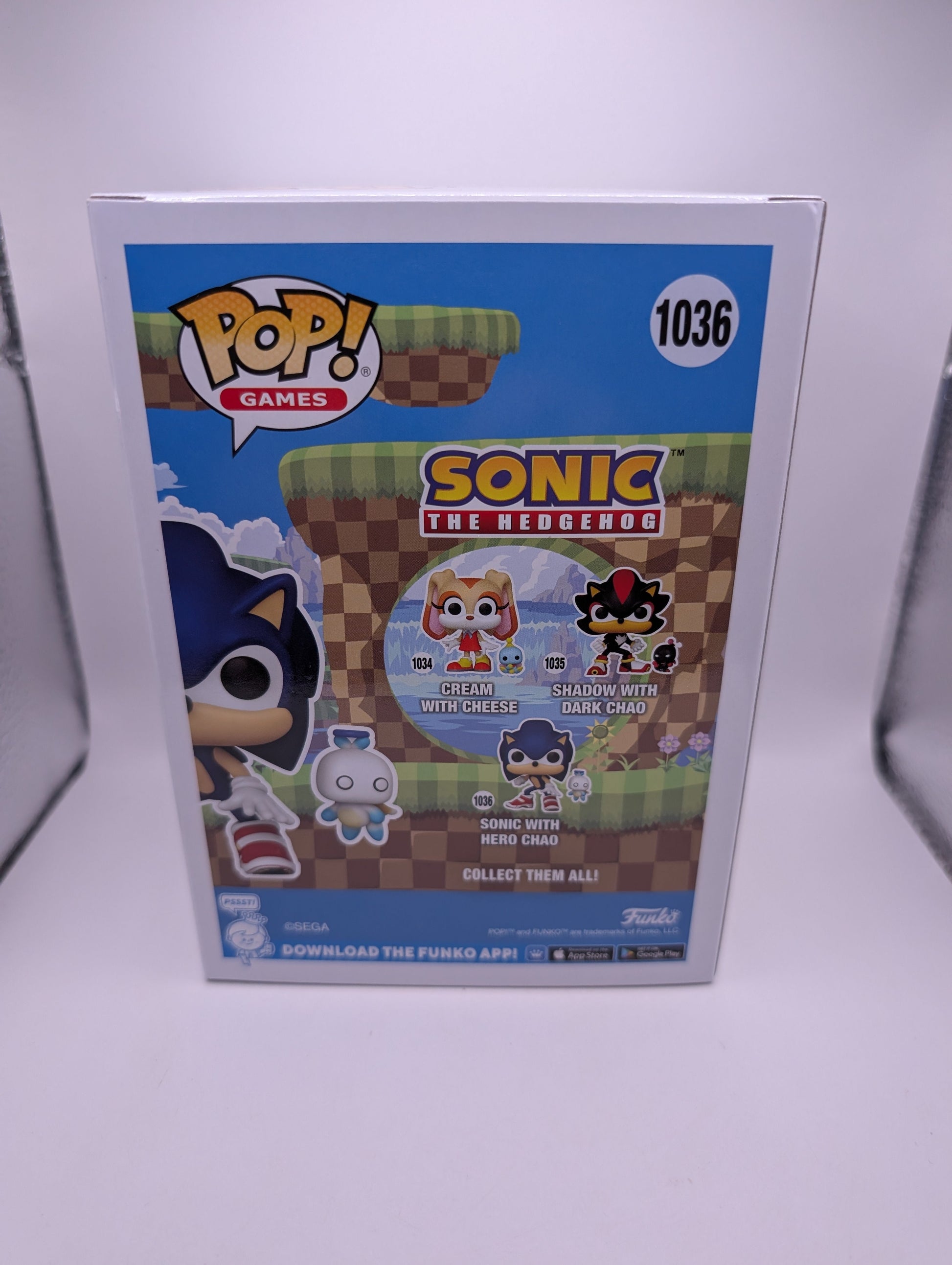 Sonic The Hedgehog #1036 Sonic With Hero Chad Pop Vinyl Flocked FRENLY BRICKS - Open 7 Days