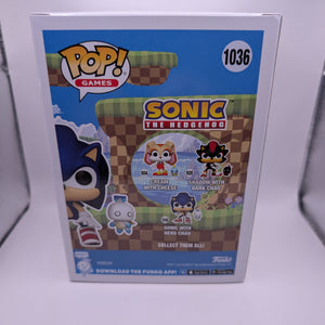 Sonic The Hedgehog #1036 Sonic With Hero Chad Pop Vinyl Flocked FRENLY BRICKS - Open 7 Days