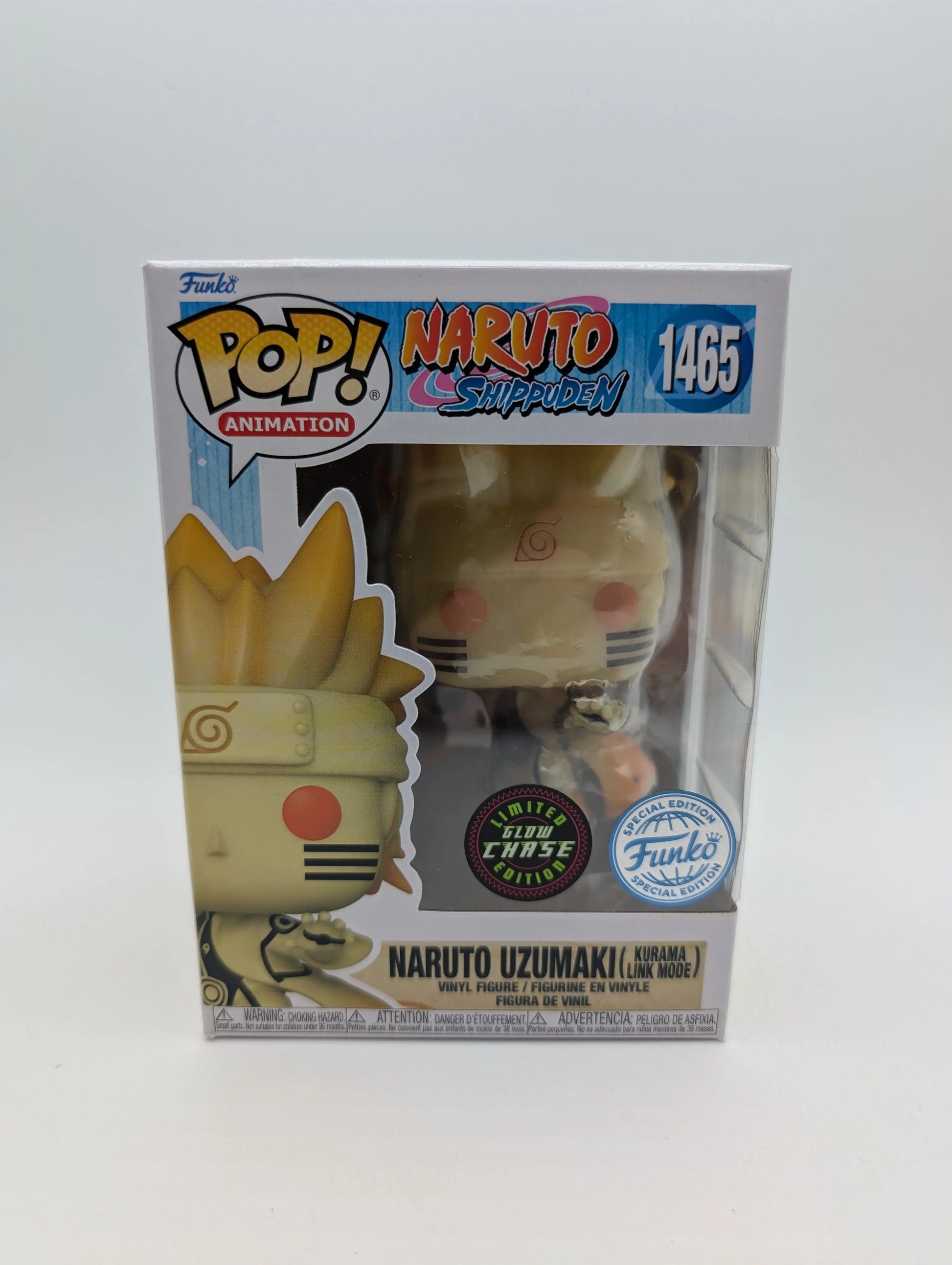 Funko Pop Naruto Shippuden 1465 Glow Chase Naruto Uzumaki (Kurama Link Mode) FRENLY BRICKS - Open 7 Days