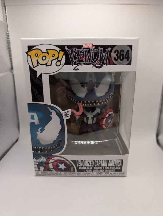 Venomized Captain America # 364 Funko Pop Vinyl FRENLY BRICKS - Open 7 Days
