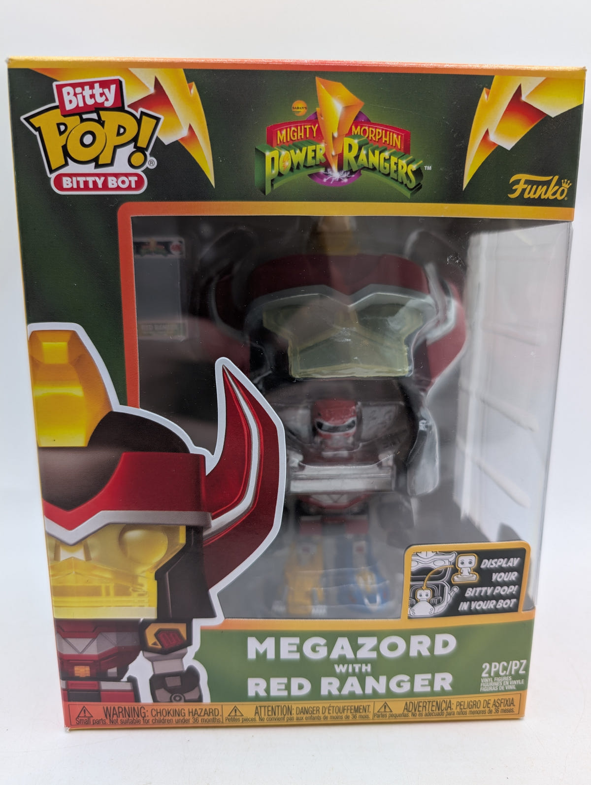 Bitty POP! Mighty Morphin Power Rangers Megazord with Red Ranger 2Pc image 1