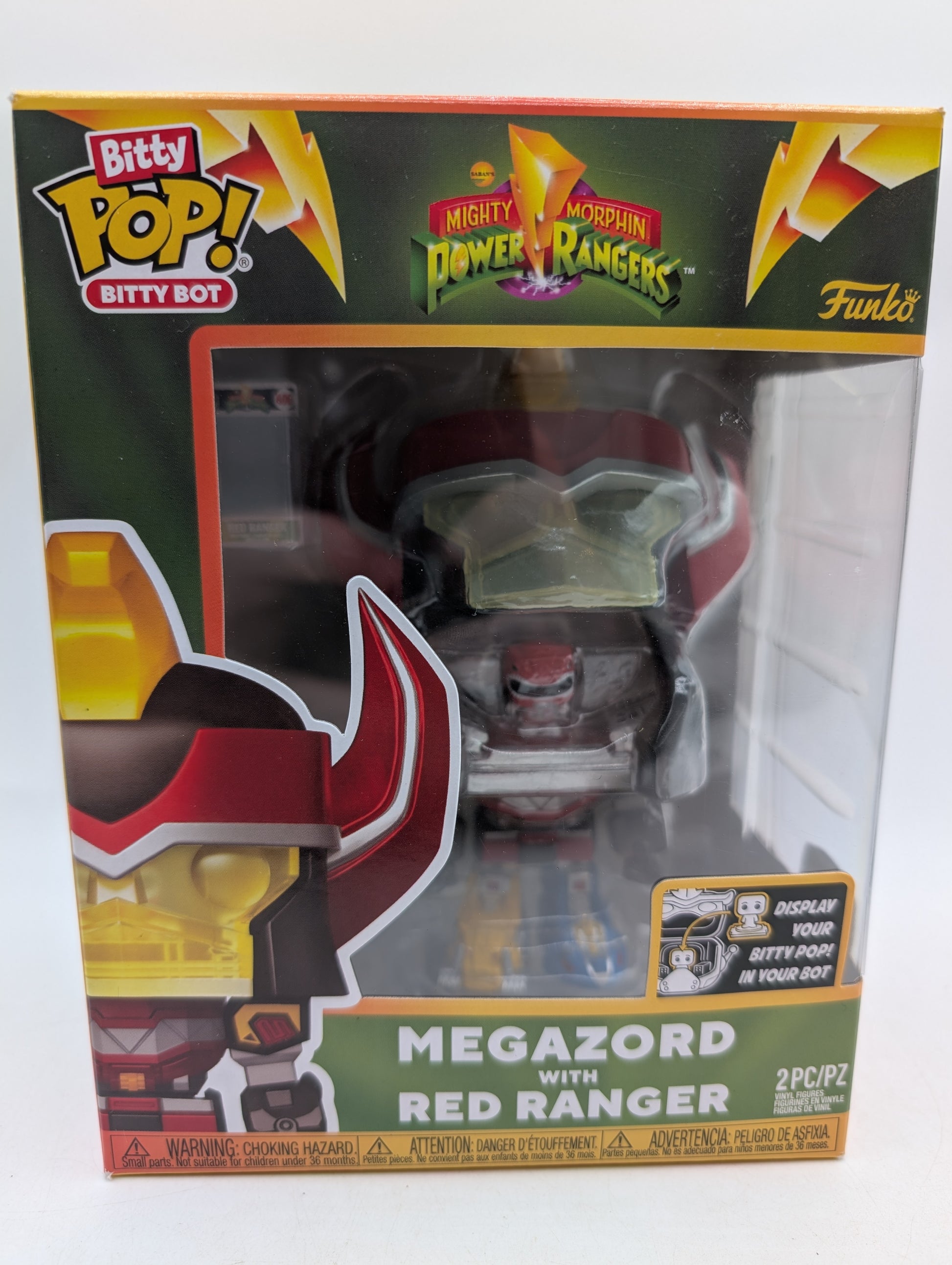 Bitty POP! Mighty Morphin Power Rangers Megazord with Red Ranger 2Pc image 1