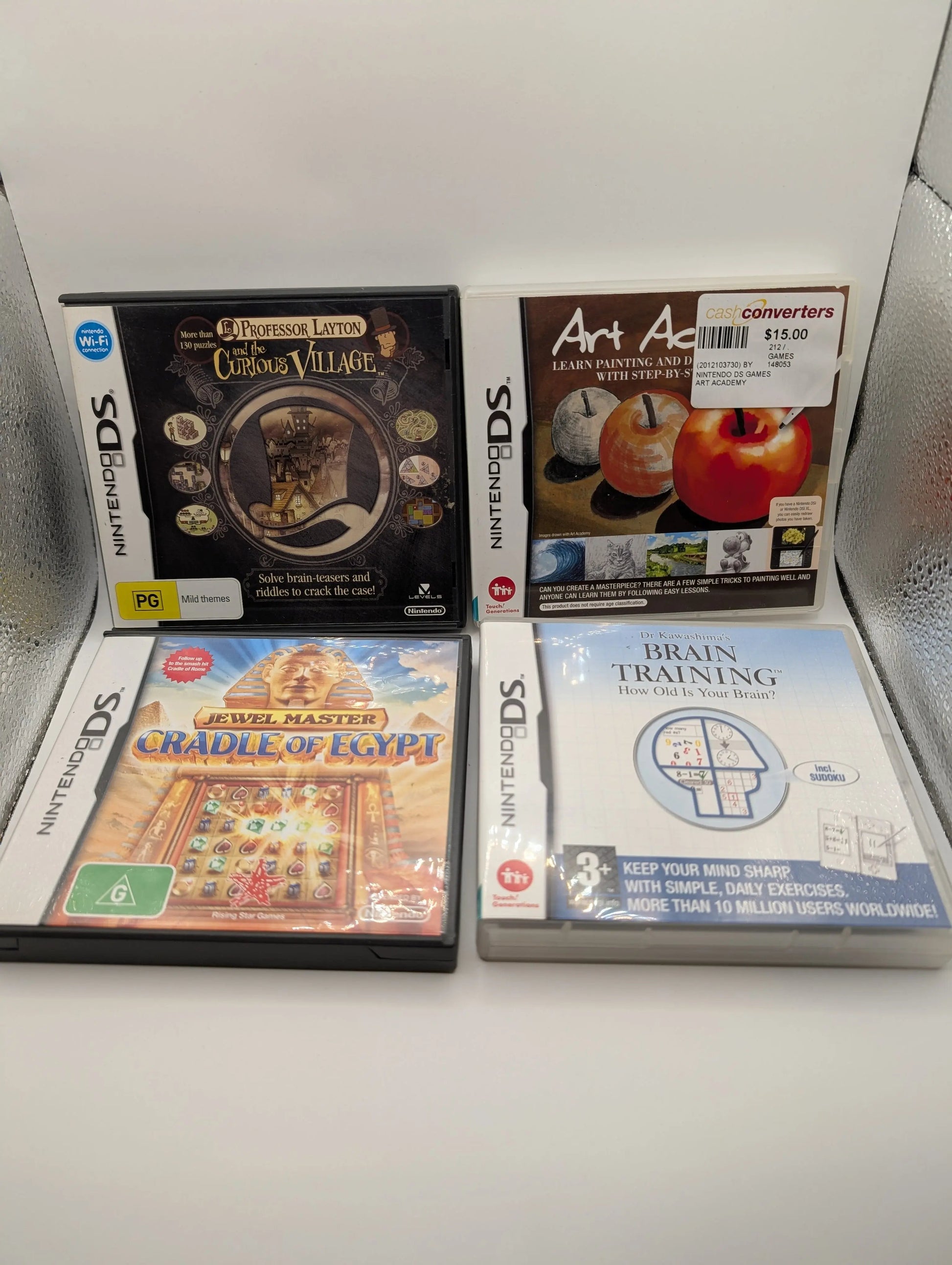 Nintendo DS Lot Bundle 4x Games Brain Teasers, Puzzles, Art, Working, Tested FRENLY BRICKS - Open 7 Days