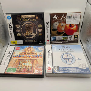 Nintendo DS Lot Bundle 4x Games Brain Teasers, Puzzles, Art, Working, Tested FRENLY BRICKS - Open 7 Days
