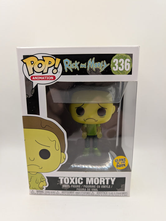 Toxic Morty Pop 336 - Glow Morty - Rick and Morty Funko Pop! Vinyl 2018 Vaulted