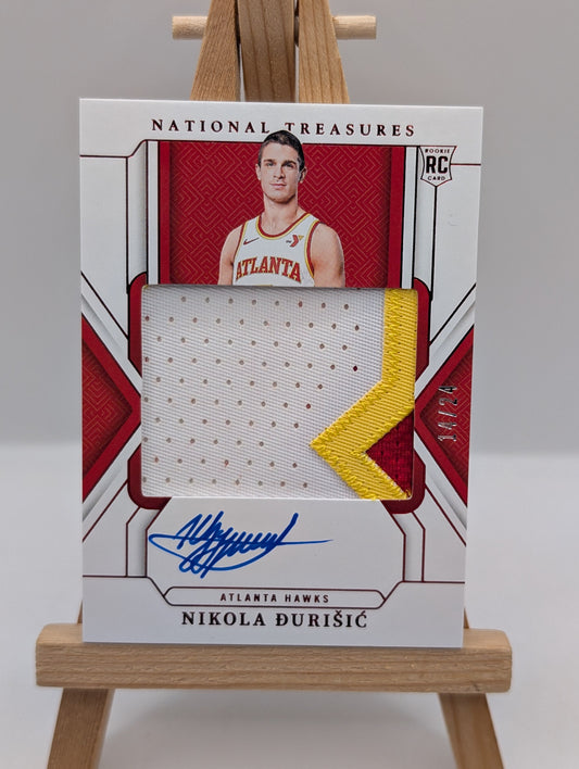 2024-25 National Treasures Nikola Durisic Rookie Patch Auto International #/24 FRENLY BRICKS - Open 7 Days