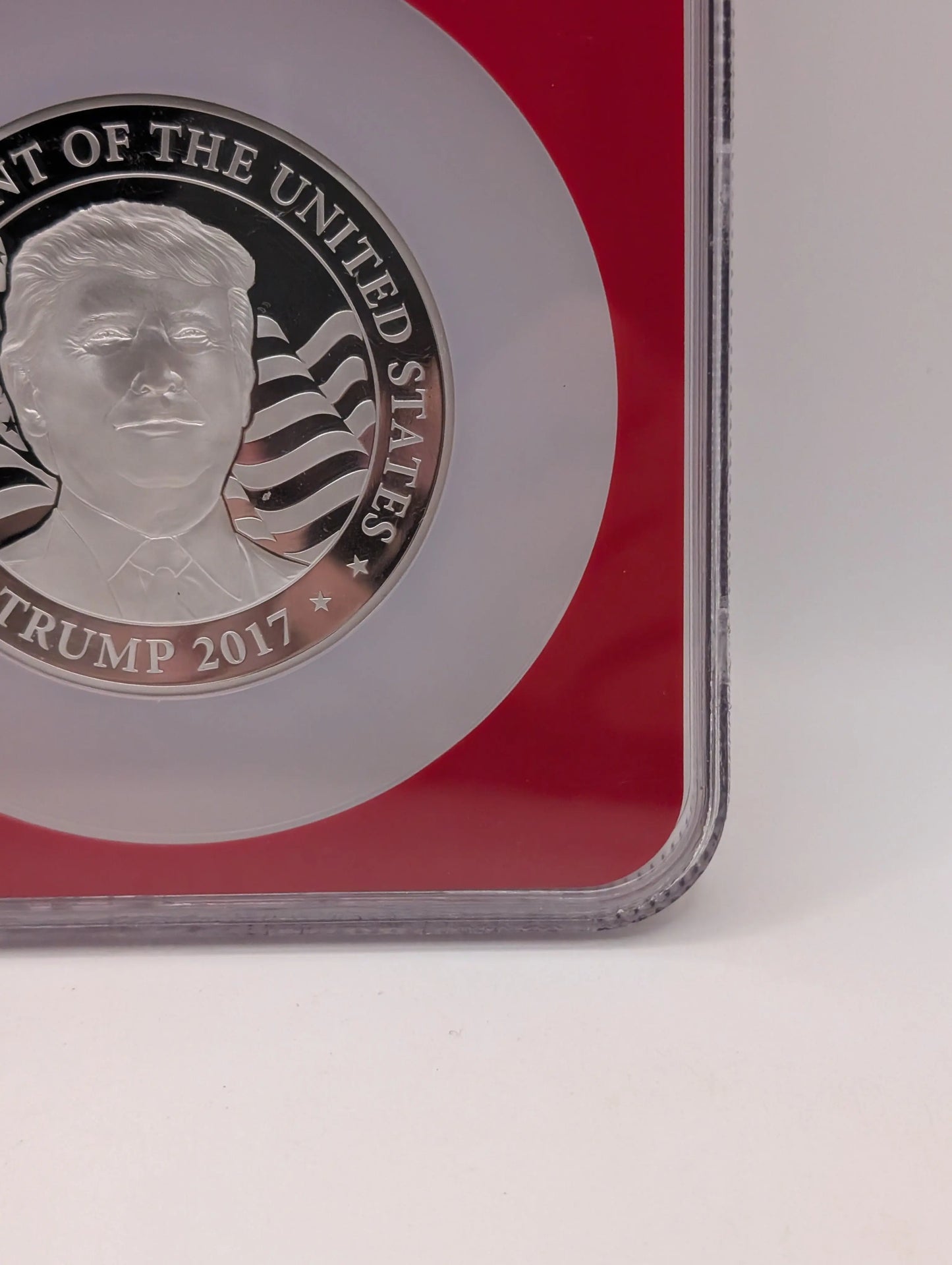 Equatorial Guinea 2017 Silver 1,000 Francos Donald Trump Inaugural Releases NGC Proof-70 UC (Red Frame Holder FRENLY BRICKS - Open 7 Days
