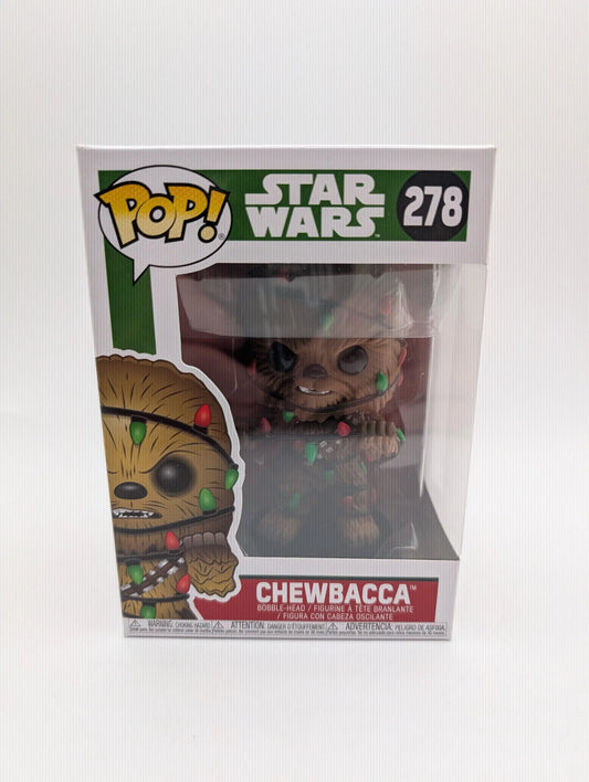 Star Wars - Chewbacca with Lights Christmas Holiday Pop! Vinyl Figure #278 FRENLY BRICKS - Open 7 Days