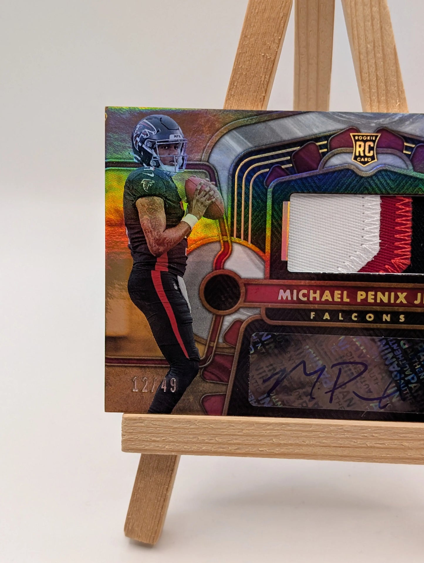24 Panini Rookie Patch Auto RPA Michael Penix Jr. /49 Panini Gold Standard FRENLY BRICKS - Open 7 Days