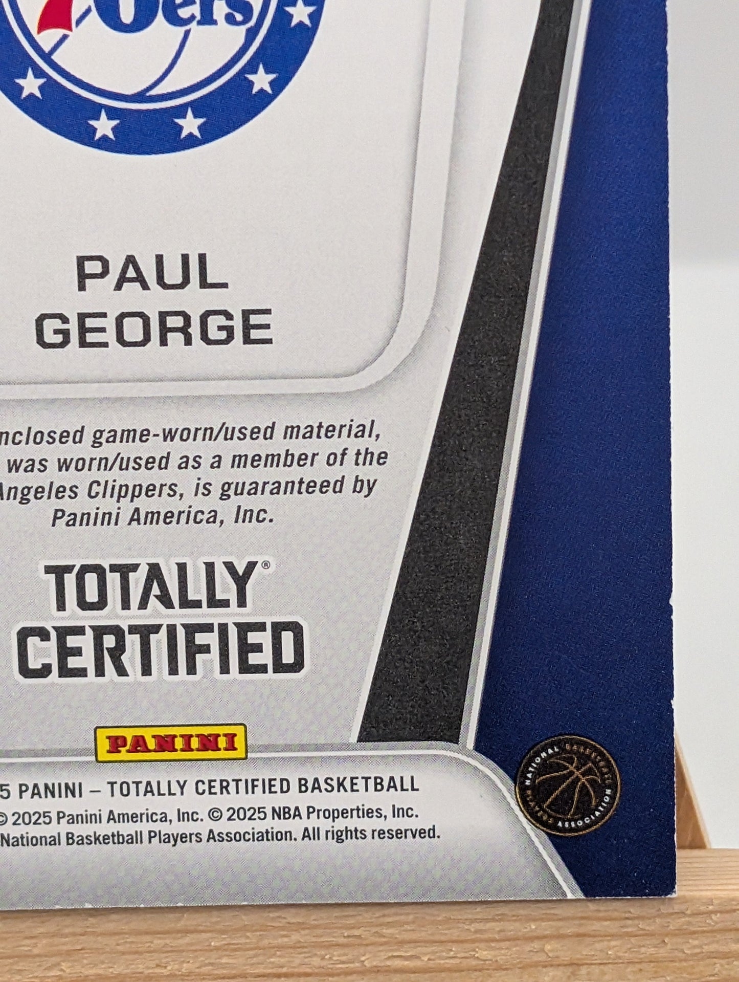 2024-25 Totally Certified Paul George Gamers Patch GOLD /10 FRENLY BRICKS - Open 7 Days