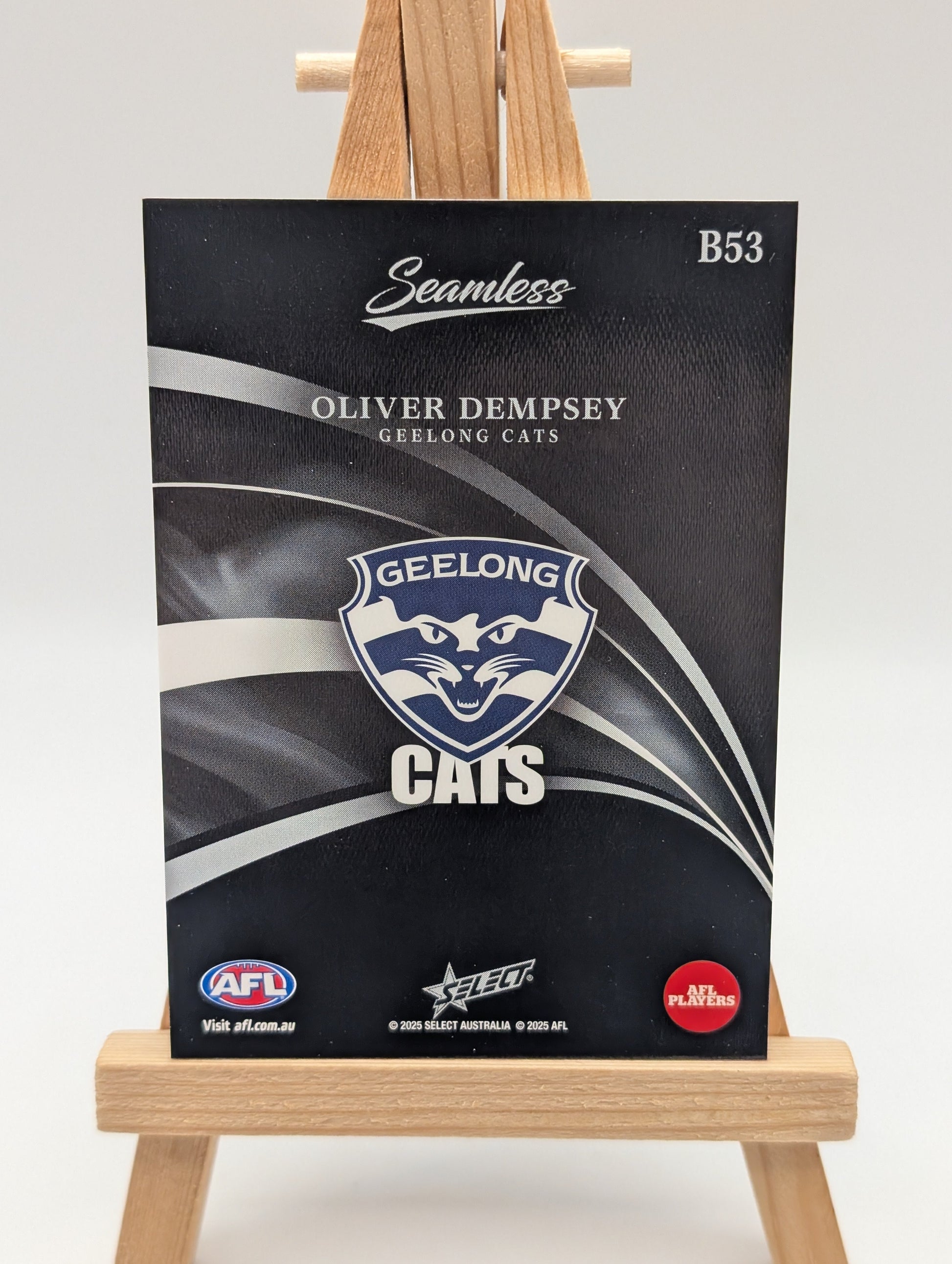2025 Select AFL Seamless OLIVER DEMPSEY Black Foil /40 #B53 FRENLY BRICKS - Open 7 Days